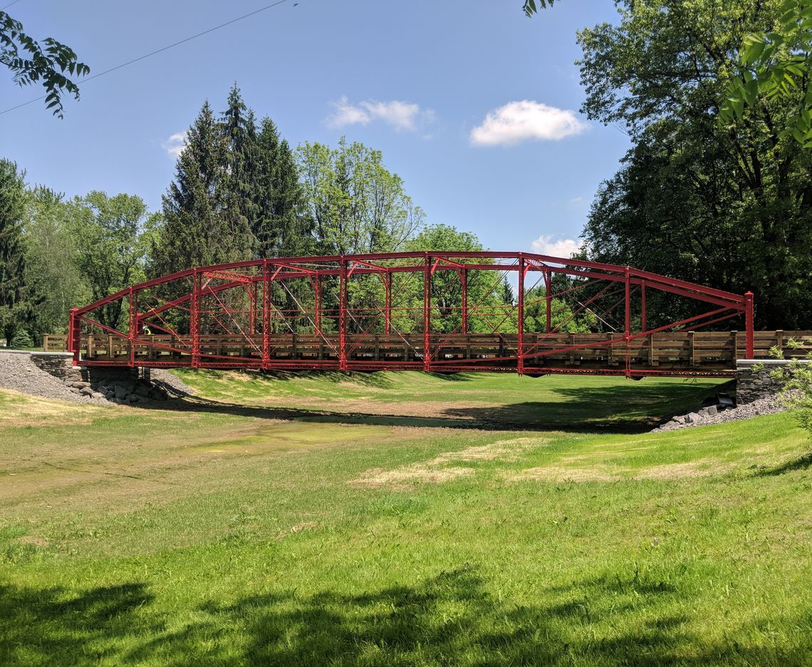HISTORIC TRUSS BRIDGE REPLACED, RELOCATED TO LAZY BROOK PARK