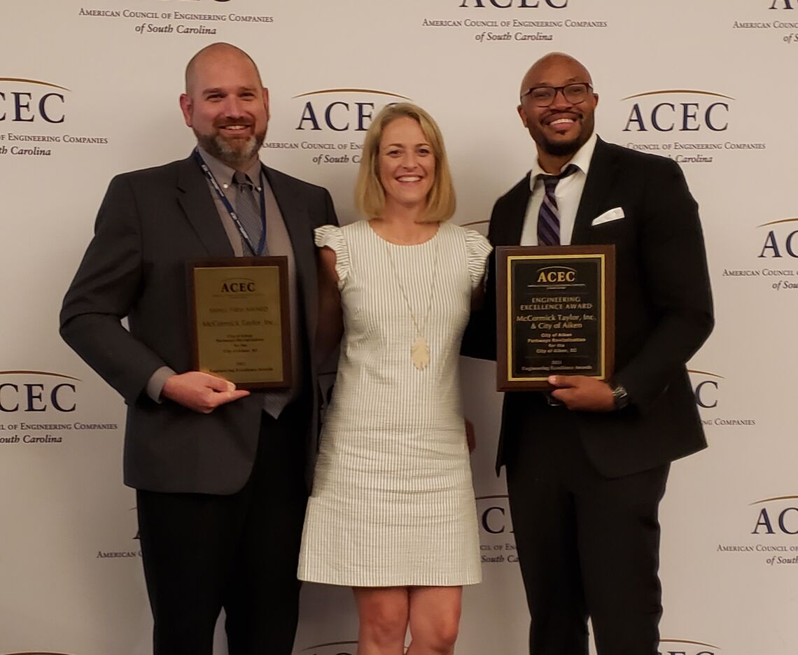 McCORMICK TAYLOR RECEIVES AWARDS FROM ACEC SC