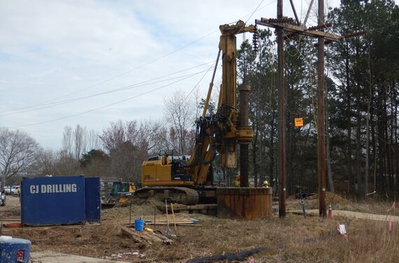 5 photo 2 transmission tower foundation construction