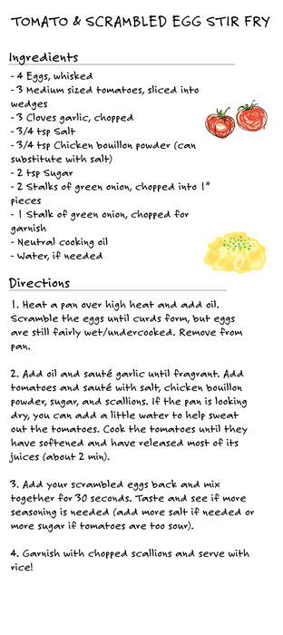 tomato egg stir fry recipe