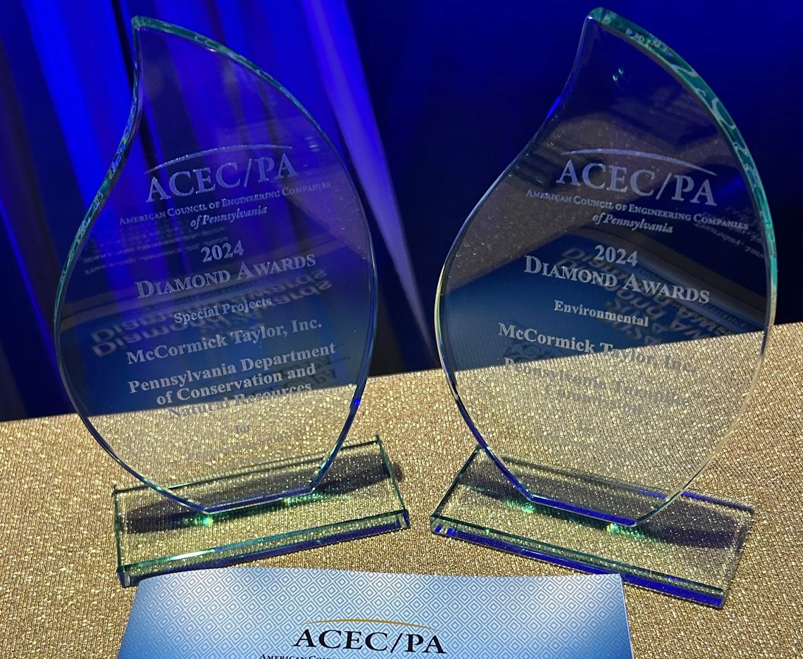 McCORMICK TAYLOR RECEIVES AWARDS FROM ACEC/PA