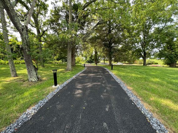 5 6 porous asphalt shared use path at athletic fields