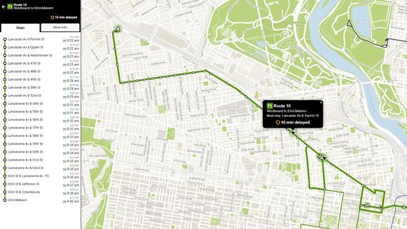 septa org realtime map