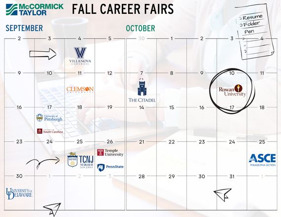 fall career fairs calendar